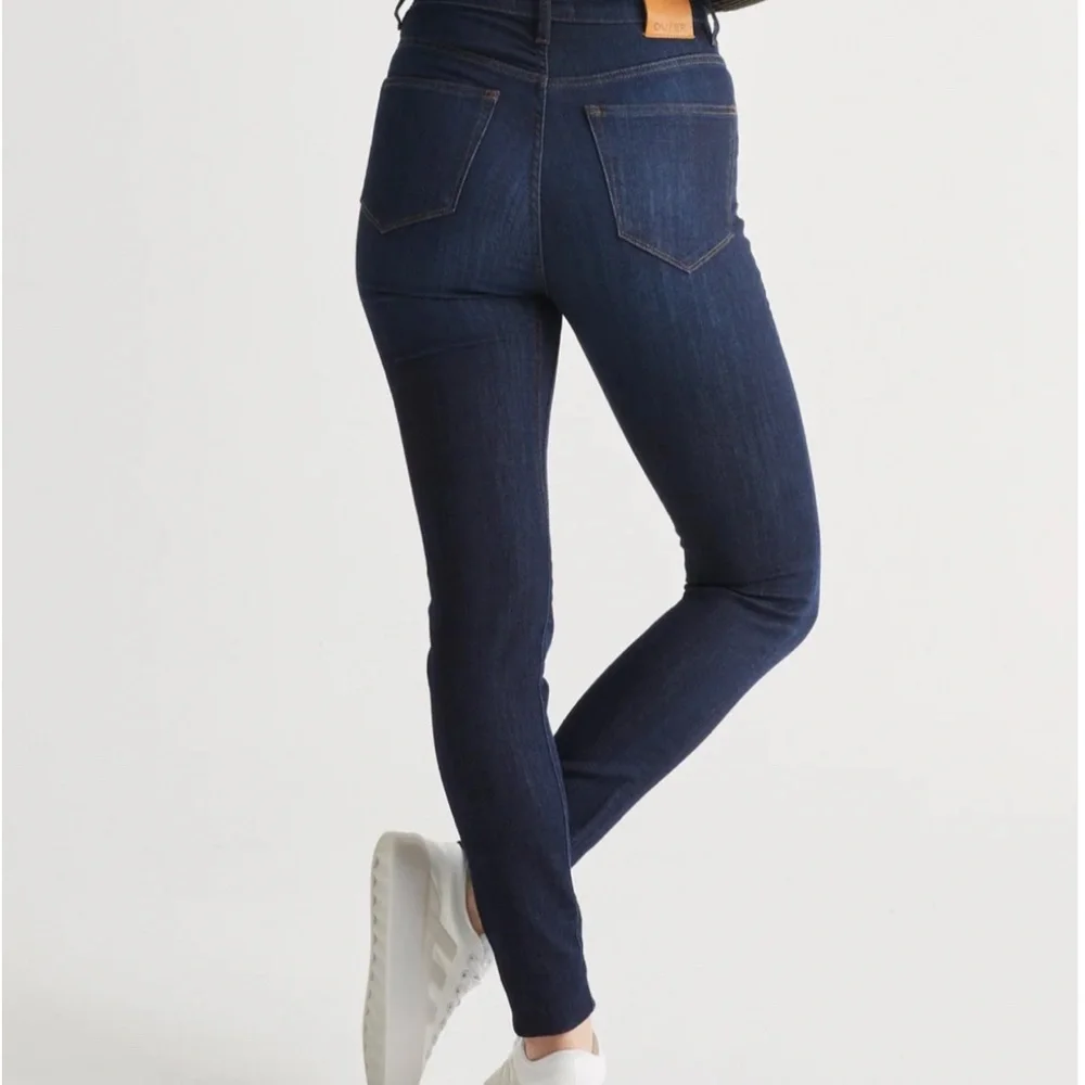 NWT DUER Women's Performance Denim High Rise Skinny in Dark Stone 27" x 31" - Picture 8 of 11